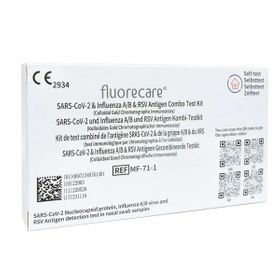 Fluorecare 4in1 Grippe Kombitest│Nachweis Corona, Influenza A+B und RSV