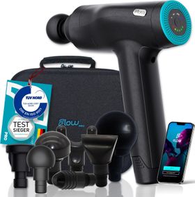 Flow® PRO Massagepistole. Starke Profi Massagepistole. TÜV ISO 9001 zertifizierte Qualität
