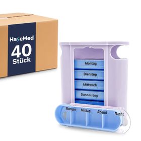 HaseMed Wochendispenser, Tablettenbox für 7 Tage