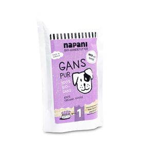 napani Bio-Dosenfutter für Hunde, Gans pur