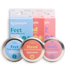 forpeople - Feste Creme Einsteiger-Set mit Dosen und Refillern