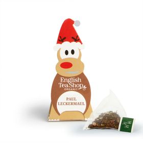 ETS -Weihnachtsgeselle Rentier "Paul Leckermaul", BIO-Tee, 1 Pyramidenbeutel