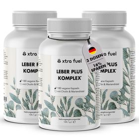 XTRA FUEL Leber Komplex - Leber Kur mit Mariendistel, Artischocke & Löwenzahn