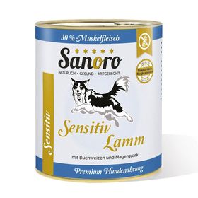 Sanoro - Menü Sensitiv Lamm - mit Karotte* und Buchweizen*
