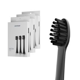 Zahnheld Bürstenkopf Basic Mini schwarz (9 Stück)