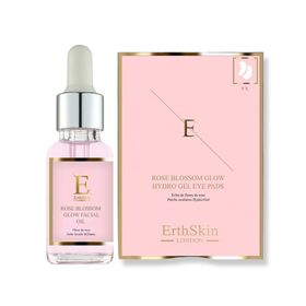 ErthSkin London Rose Blossom Glow Gesichtsöl + Augenpads set