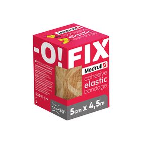 Medrull Fix-O selbsthaftende, elastische Bandage 5cm x 4,5m, latexfrei, hautfarben