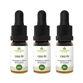 Cannalin - 3x CBD Öl Vollspektrum - 25%