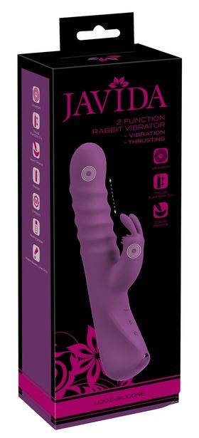 JAVIDA - Stoßvibrator mit Klitoris-Stimulator