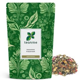 tea4me Immunstark Kräuterwohl Kräutertee mit Zink und Vitamin C