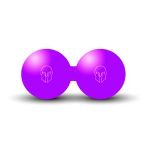 Doppelter Massageball aus Ebonit O 6cm
