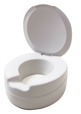 Toilettensitzerhöhung mit Deckel Contact Soft, 11 cm Höhe