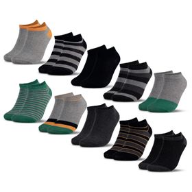 Occulto Kinder Sneaker Socken 10er Pack (Modell: Mikl) Navy 35-38