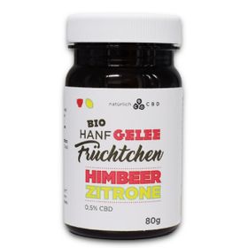 natürlich CBD BIO Fruchtgummi Himbeere Zitrone