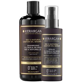 Kerargan - Duo Anti-Haarausfall Shampoo & Serum mit Rizinusöl
