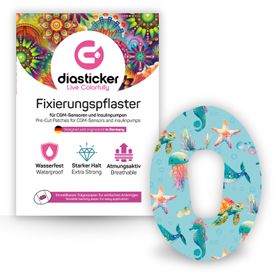 Diasticker® Dexcom G6 Fixiertapes "Sea Animals"
