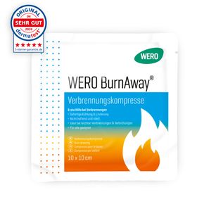 WERO BurnAway Verbrennungskompresse 10 x 10 cm