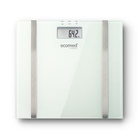 ecomed BS-70E digitale Körperanalysewaage bis 150 kg Personenwaage aus Glas