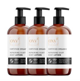oxy8 Naturkosmetik REPAIRING SILKY BODY LOTION - Sparset 3er Packung
