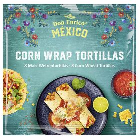 Don Enrico Corn Wrap Tortillas, 8 Mais-Weizentortillas