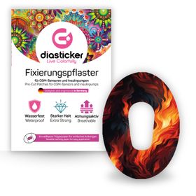 Diasticker® Dexcom G6 Fixiertapes "Fire"