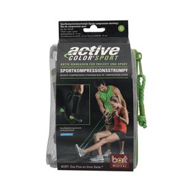BORT ActiveColor Sport Komp.Strumpf Gr.2 schw./gr.