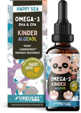 ProFuel - Omega-3 Vegan für KINDER - DHA & EPA - Omega-3-Algenöl