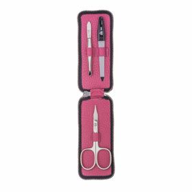 ERBE (BECKER-MANICURE)  Taschenetui - Modell Longo - Made in Solingen (Pink)