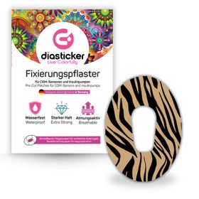 Diasticker® Dexcom G6 Fixiertapes "Tiger Mood"