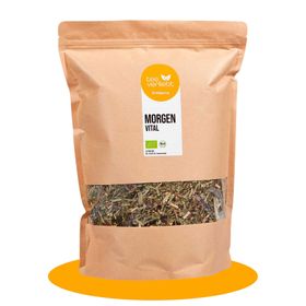 teeverliebt - Morgen Vital Bio loser Kräutertee Großpackung I Koffeinfrei, für den Start in den Tag