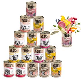 Dogs’n Tiger Adult Hundefutter, Mixpaket Schlemmerparadies