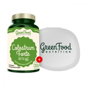 GreenFood Nutrition Colostrum Forte 60% IgG +  KAPSELBEHÄLTER