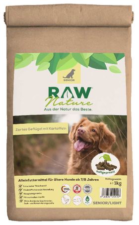 RAW Nature kaltgepresstes Trockenfutter SENIOR