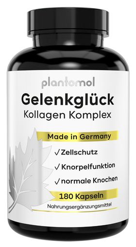 plantomol® Kollagen Kapseln mit 1000mg Collagen und Hyaluron - Typ 1-3 für Gelenke - Gelenkglück