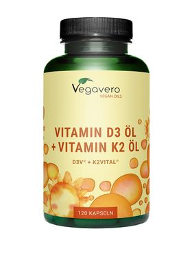 VEGAVERO Vitamin D3 und K2 Öl