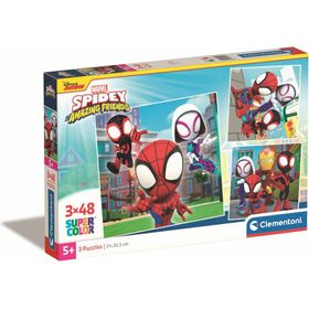 3 Puzzle da 48 Pezzi - Spidey
