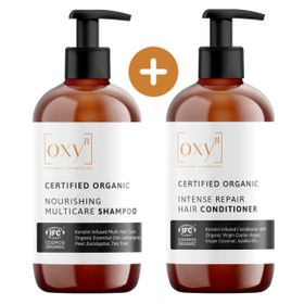 oxy8 Naturkosmetik - Haar Set. SHAMPOO & INTENSE REPAIR HAIR CONDITIONER - Perfekt als Geschenk