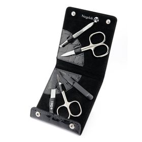 Niegeloh Solingen Etui Modell Kroko M Schwarz - Made in Solingen