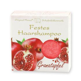 Florex - Festes Haarshampoo mit Schafmilch in Papier-Schachtel, Granatapfel