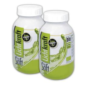 Grüne Lichtkraft Grassaft Pulver BIO Doppelpack