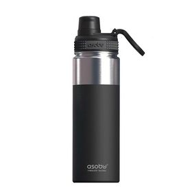 Asobu Alpine Flask Bottle Schwarz, 0.53 L Trinkflaschen