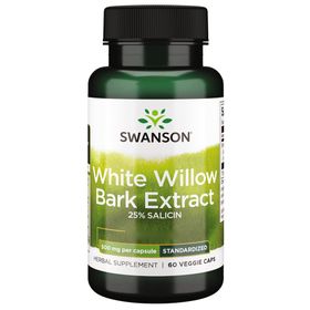 Swanson, White Willow Bark Extract (Silber-Weidenrinden-Extrakt),vegane Kapseln, Vegetarisch