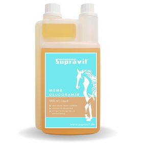 Supravit MSM & Glucosamin für Pferde – 1000 ml flüssiges Ergänzungsfuttermittel