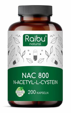 NAC 800 mg Kapseln (N Acetyl Cystein) - RAIBU