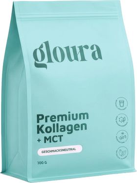 Gloura® Premium Kollagen bioaktiv Hydrolysat Pulver mit MCT (Typ 1 & 3)