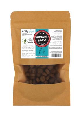 TierGlück Wurmerli Drops Katze Fisch – Katzen-Leckerlis mit Walnuss & Wermut