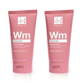 Dr Botanicals Wassermelonen-Superfood 2-in-1 Reiniger & Make-up Entferner 100ml x 2 Duo-Pack