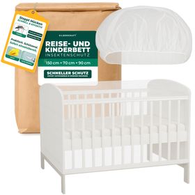 SILBERKRAFT Reise- und Kinderbett Mückennetz
