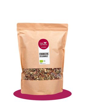 teeverliebt - Erdbeere Spearminze Bio loser Früchtetee Großpackung