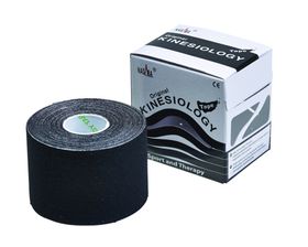 NASARA® Kinesiologie Tape 5 m, Schwarz